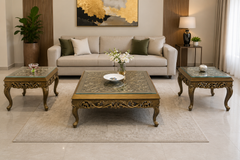 Center Table with 2 Side Tables Set