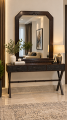 Console with Wall-Mounted Mirror