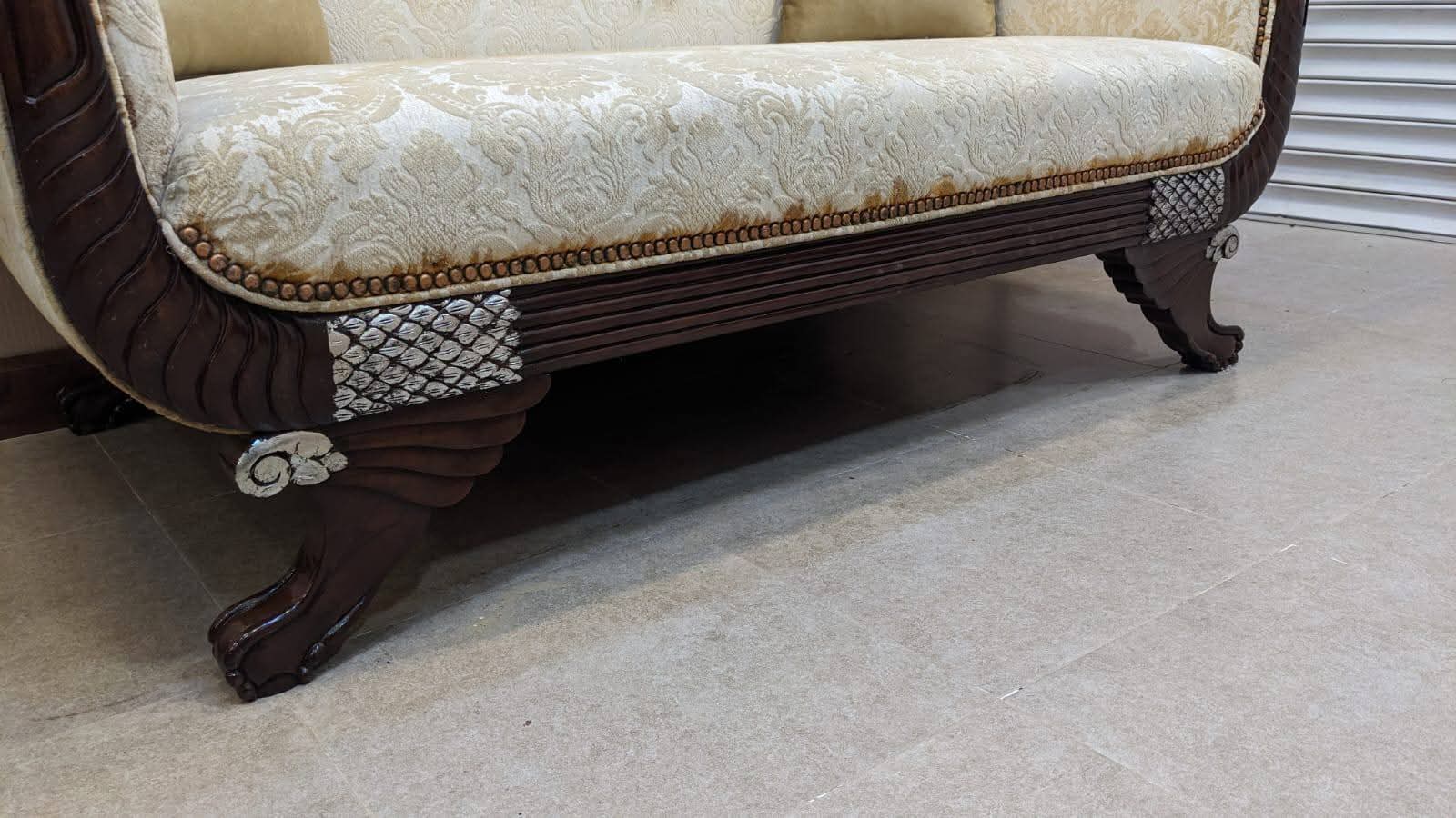 Solid Sheesham Wood 2 Seater Divan