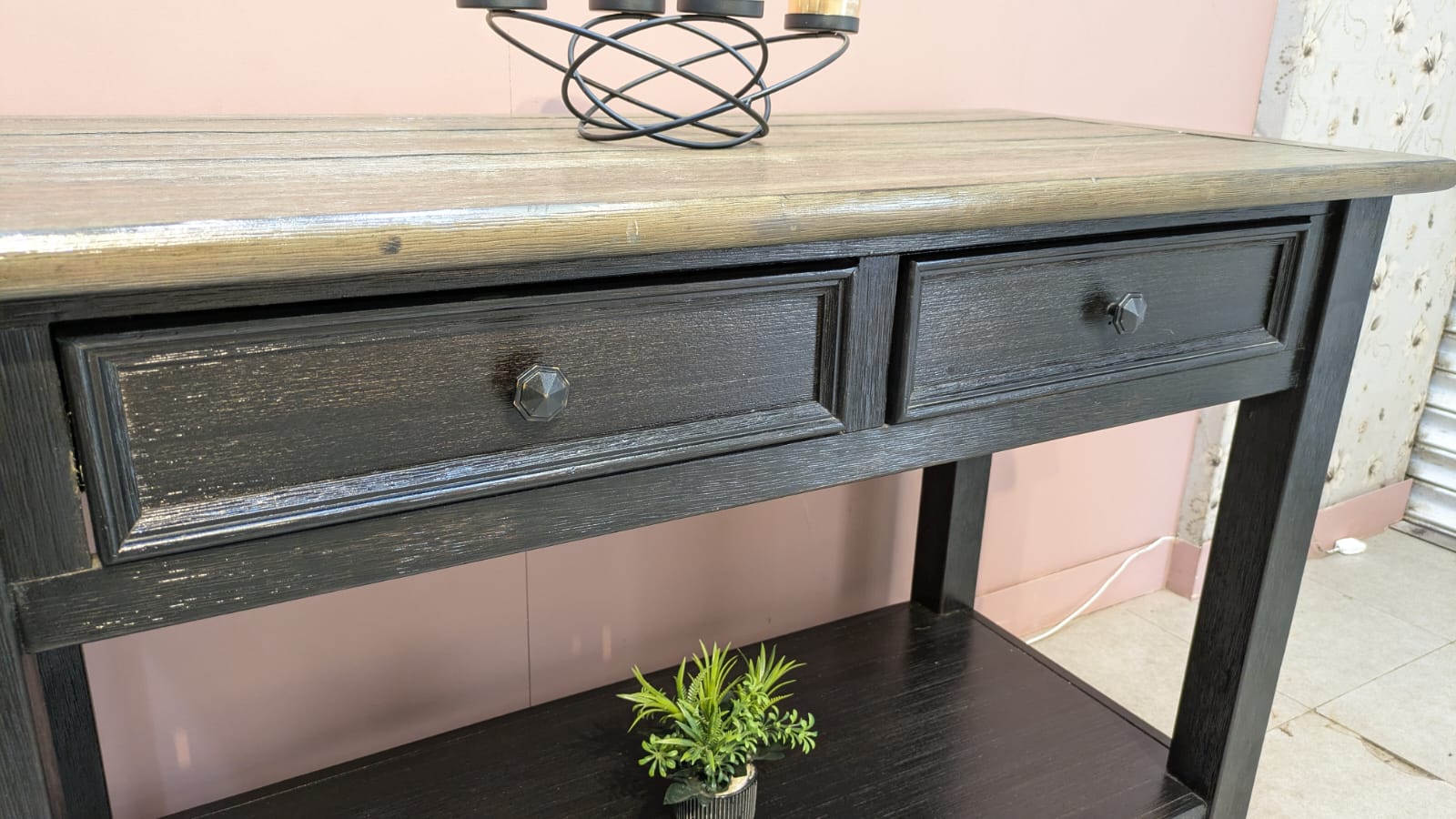 Imported American Ashley Furniture Tyler Greek Console Table
