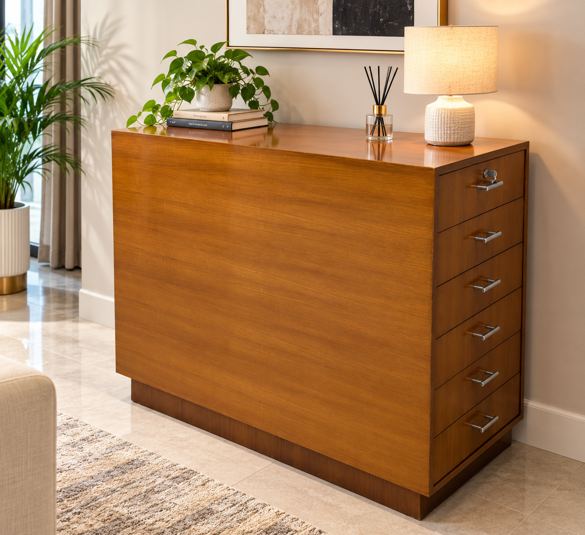 Teak PLY Multipurpose Cabinet