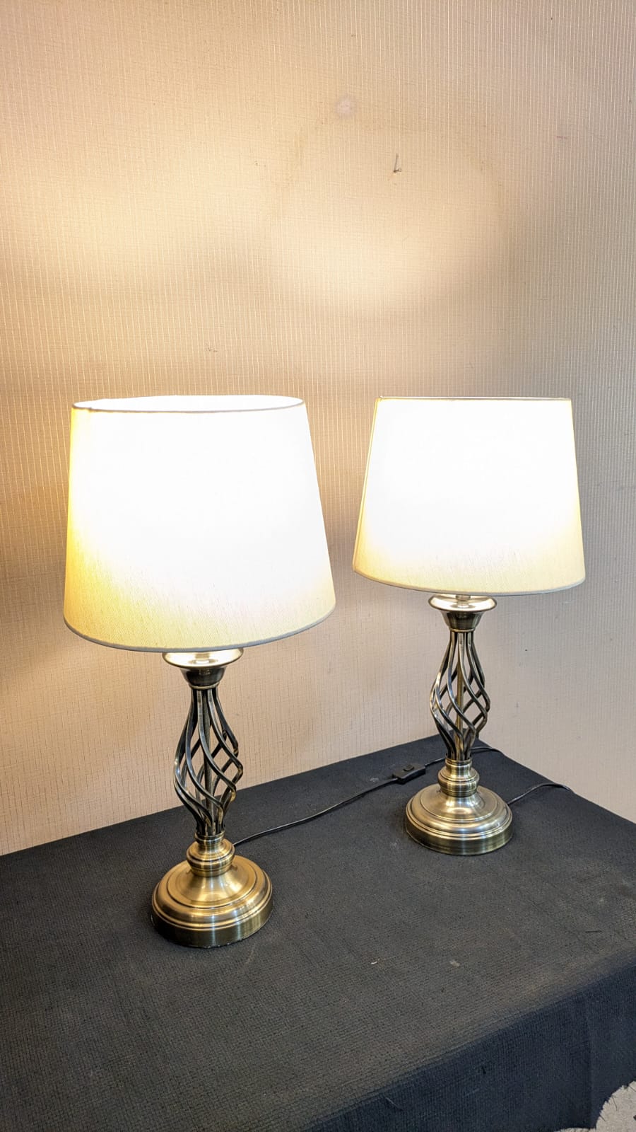 Imported Pair Of Table Lamps