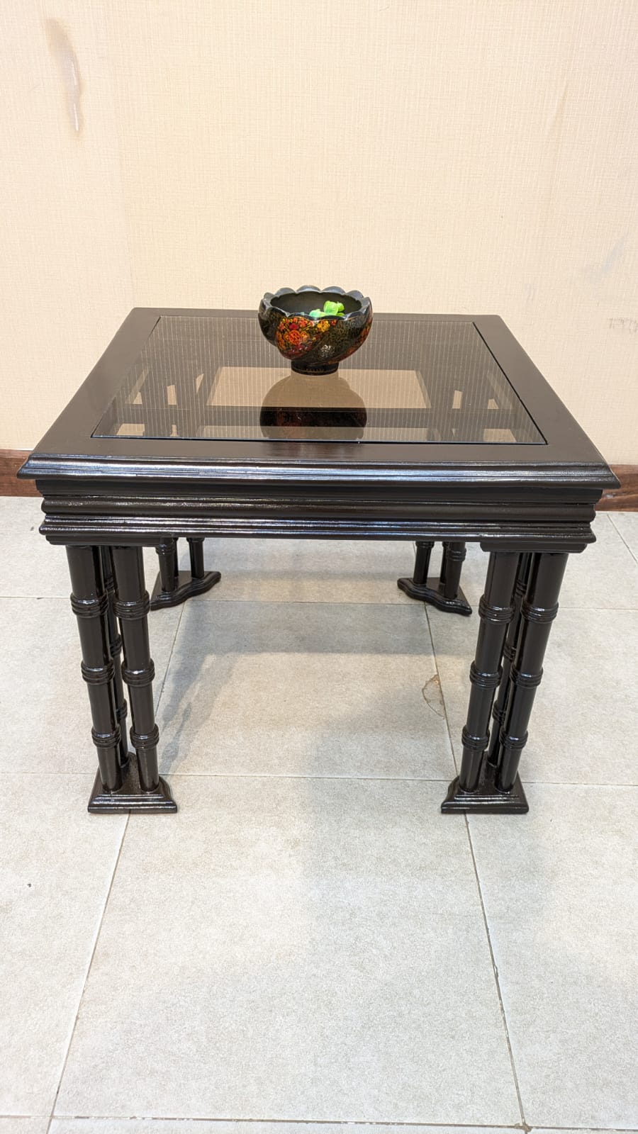 Solid Sheesham Wood Center and Side Tables Set