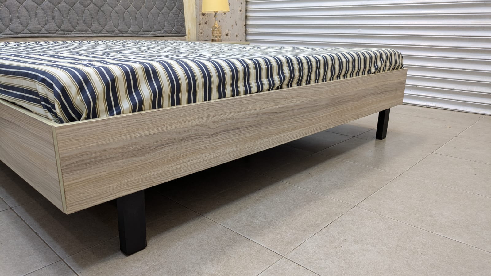 Habitt King Size Bed With 2 side tables