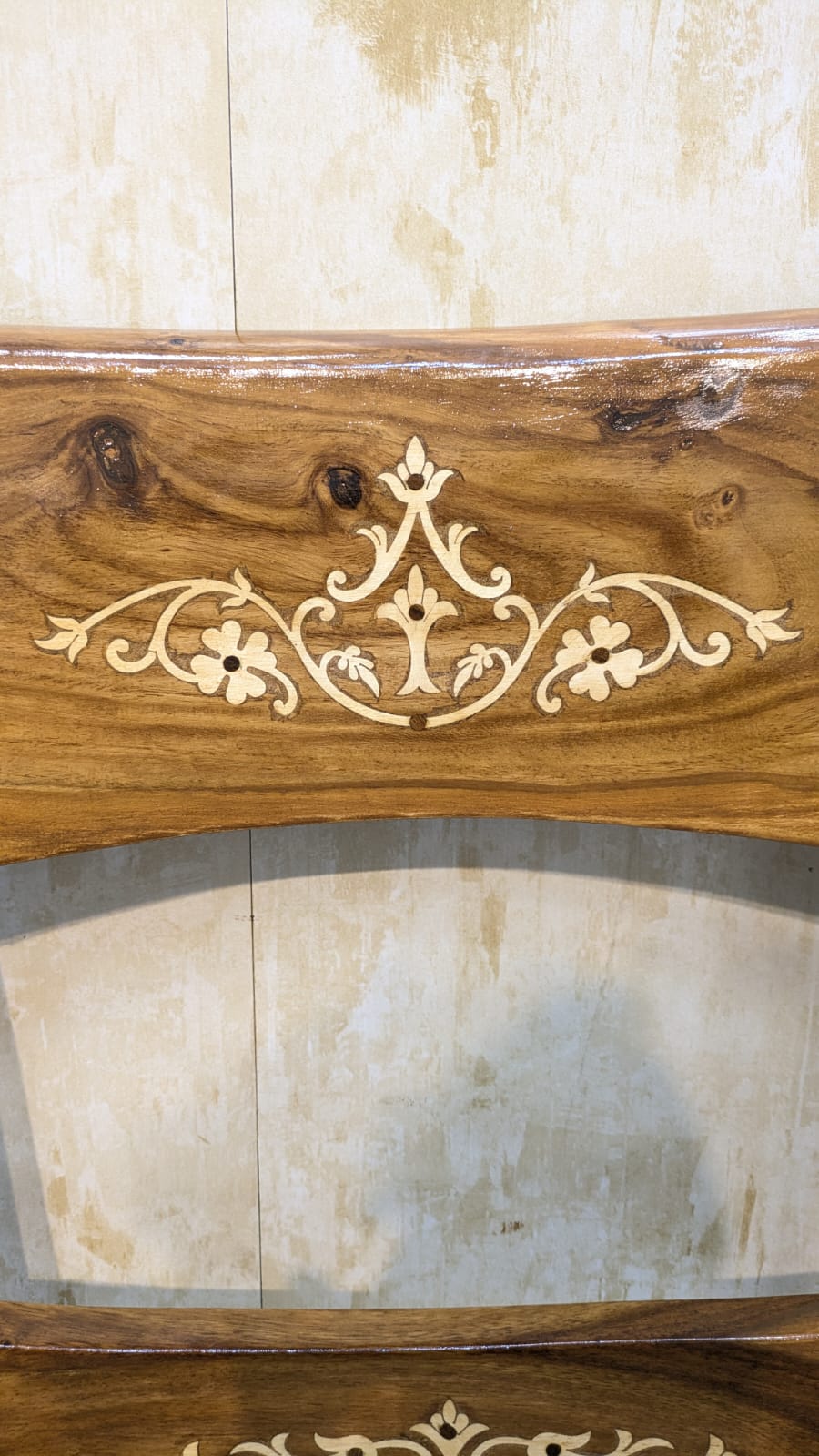 Solid Sheesham Wood 6 Seater Dining Table