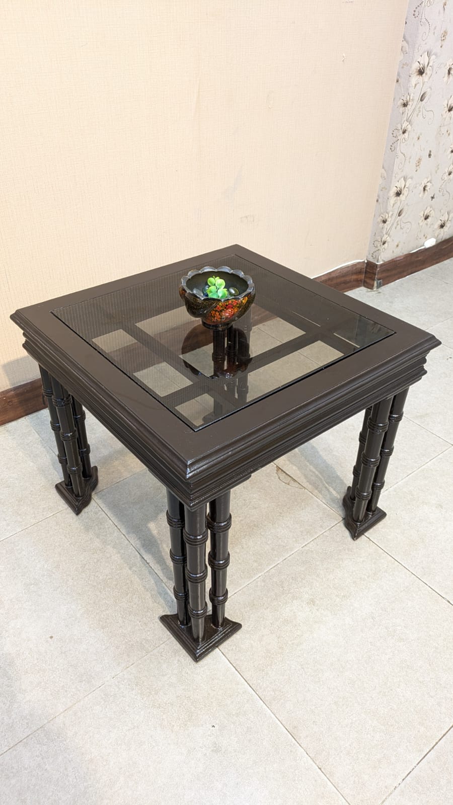 Solid Sheesham Wood Center and Side Tables Set