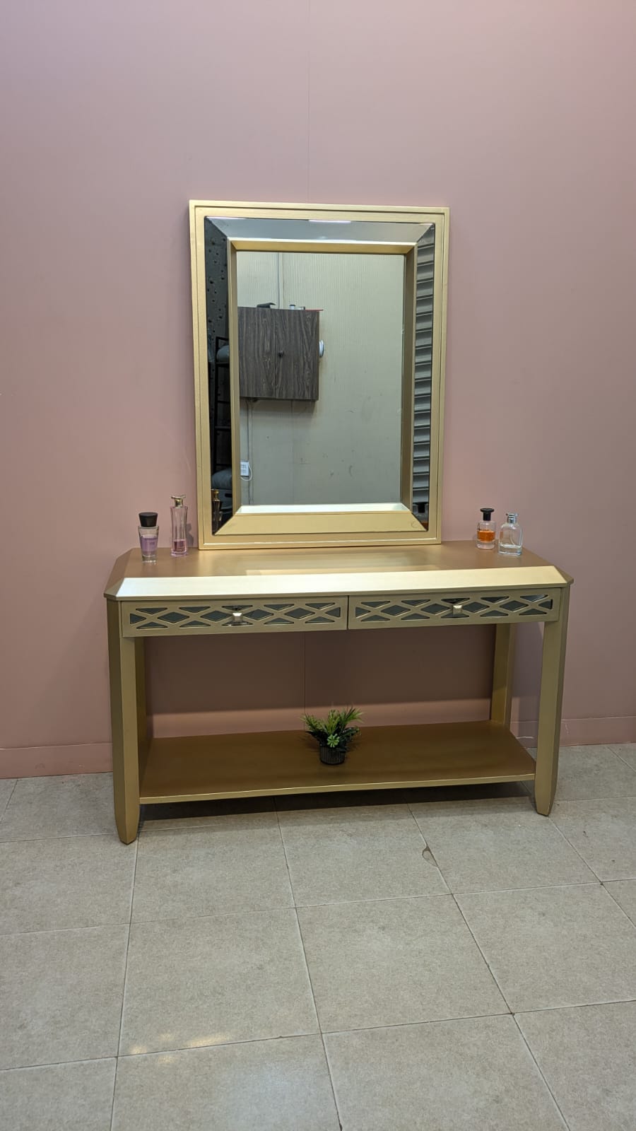 Console With Wall Mounted Mirror Home Centre Dubai