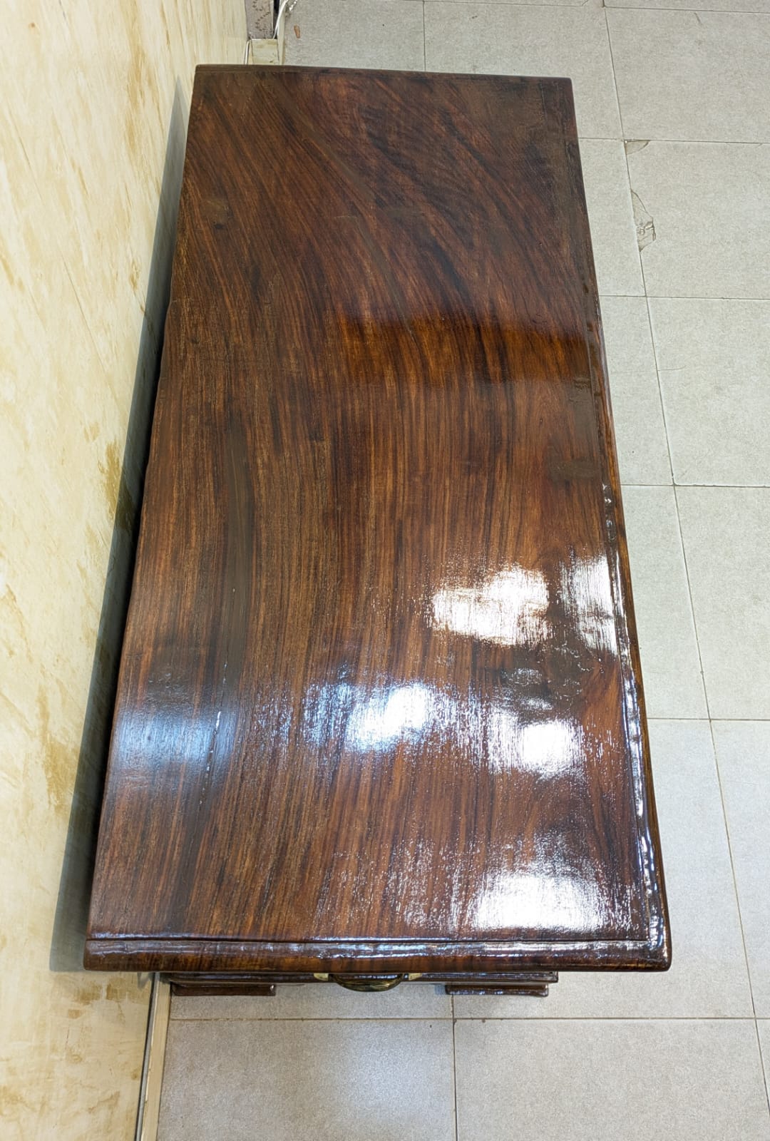 Antique Mid Century Solid Sheesham Wood Trunk