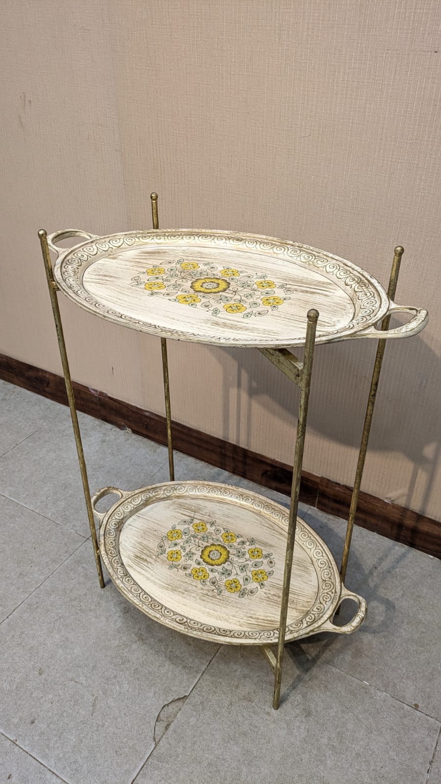 Kalamkaar Furniture Hand Painted Trolley