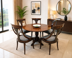 Round Shape 5 Seater Dining Table