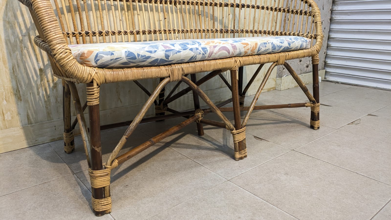 Cane Rattan 4 Seater Sofa Set