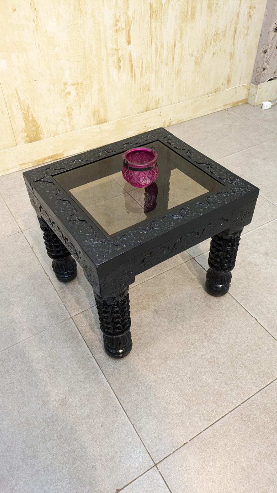 Solid Sheesham Wood Center and Side Tables Set