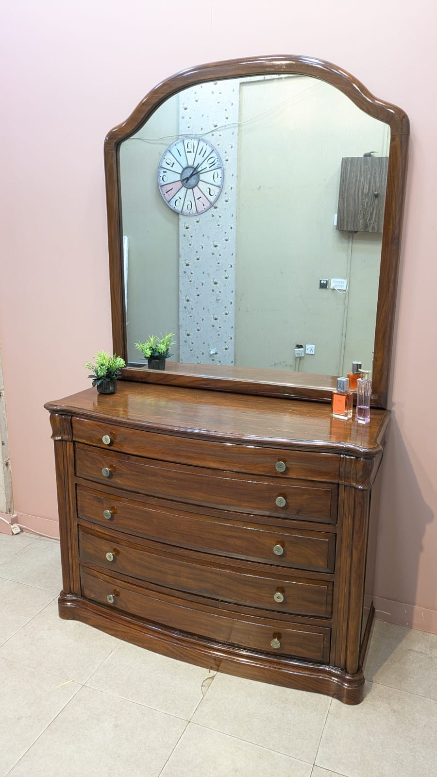 Beautiful Sheesham Wood King Size Bed Set