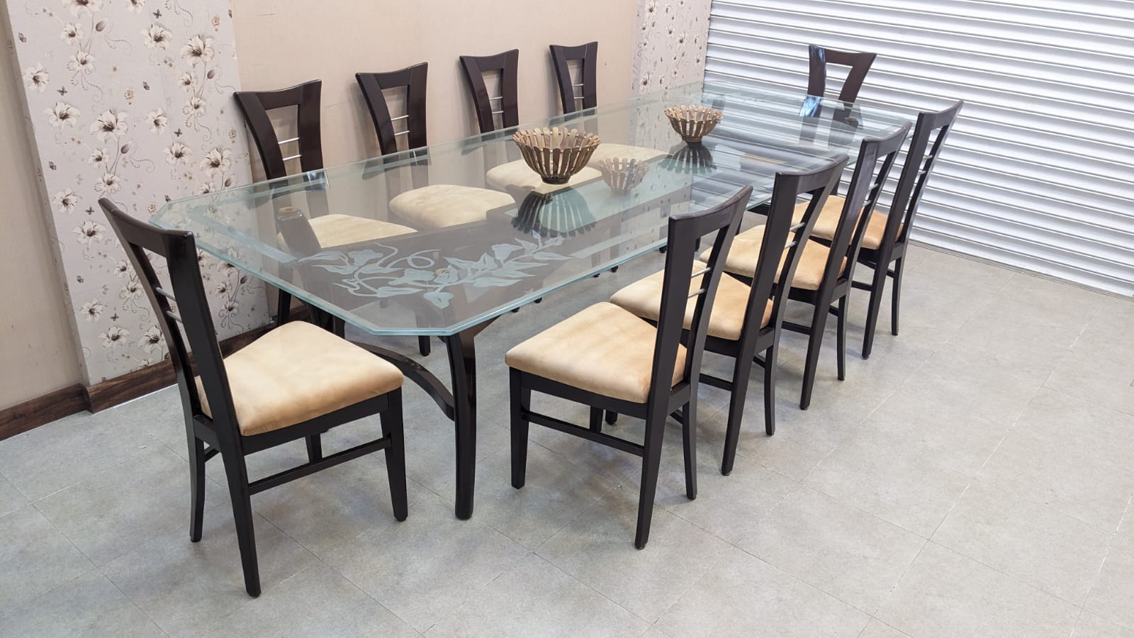 Solid Sheesham Wood 10 Seater Dining Table