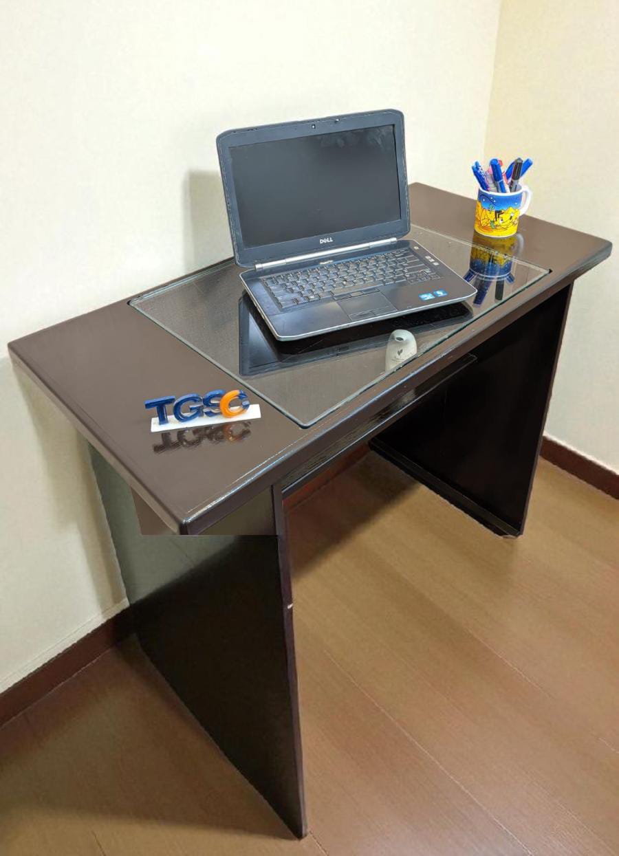 Study Table With Glass On Top