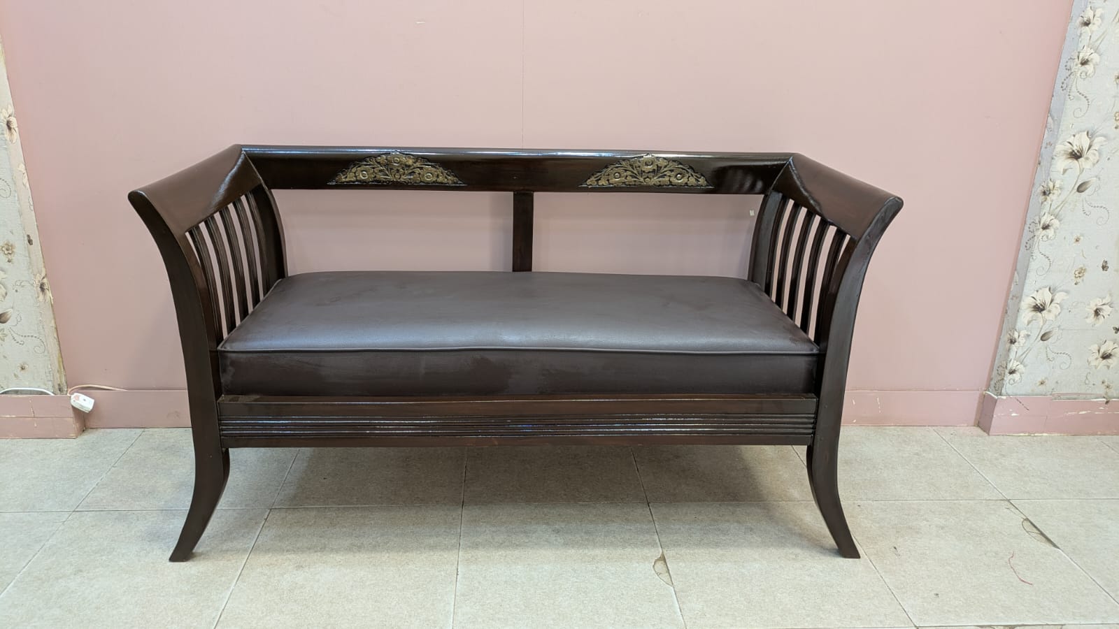 SOLID SHEESHAM WOOD 6-SEATER SOFA SET