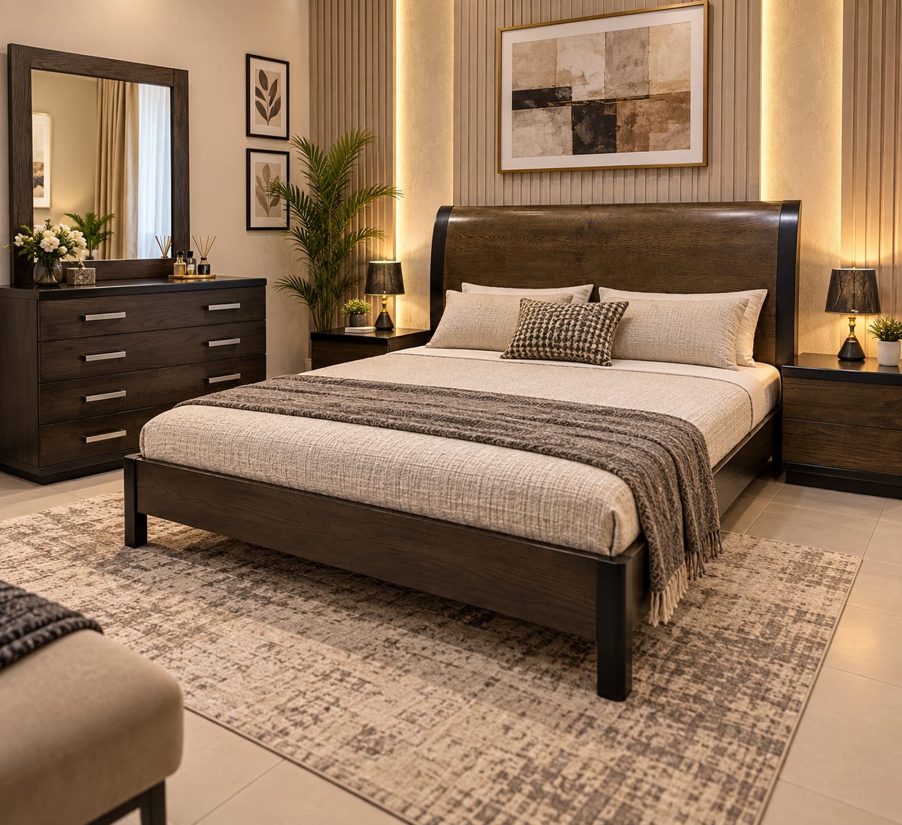Habitt Cooper king Size Bed Set