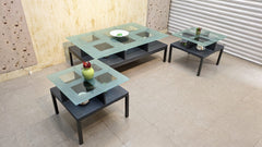 Center Table with 2 Side Tables
