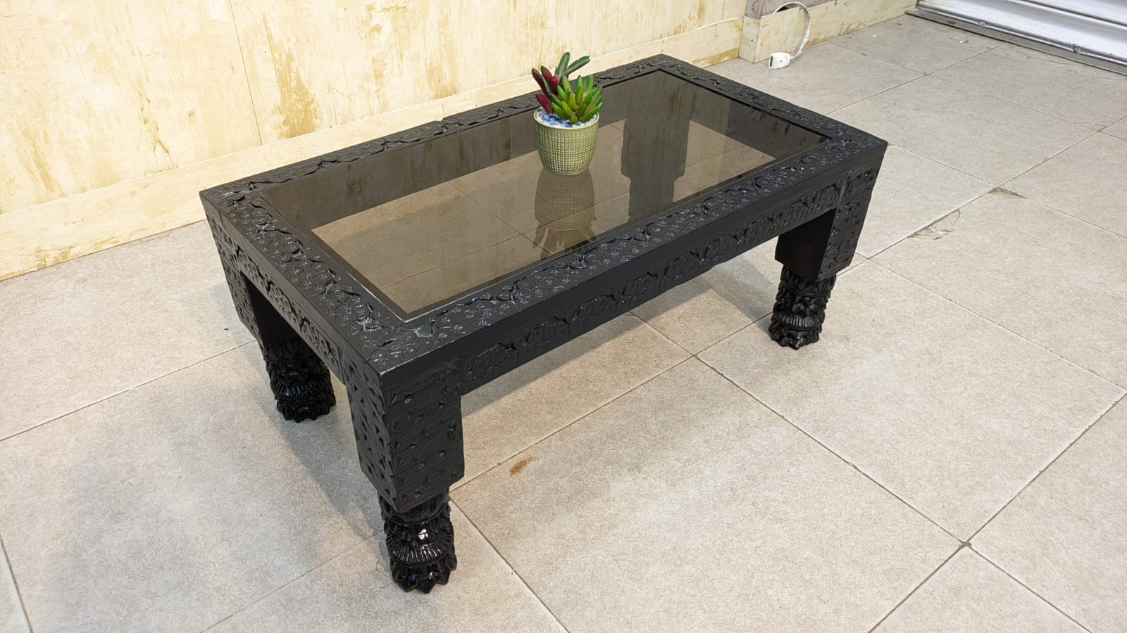 Solid Sheesham Wood Center and Side Tables Set