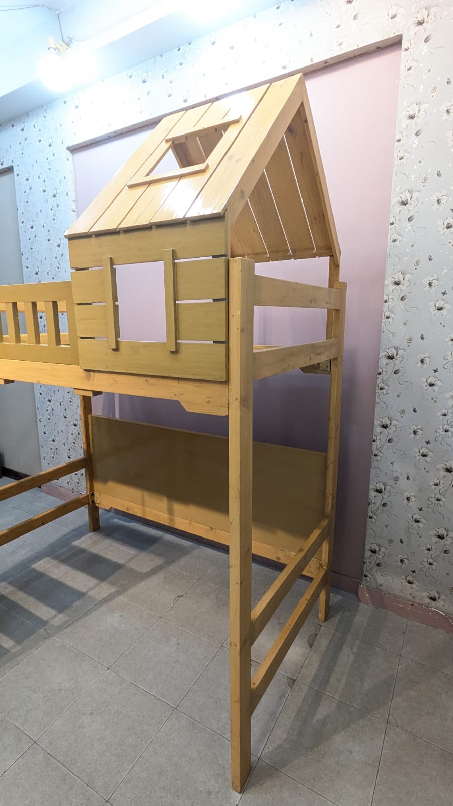 Pure Wooden Kids loft Study Table And Other Items