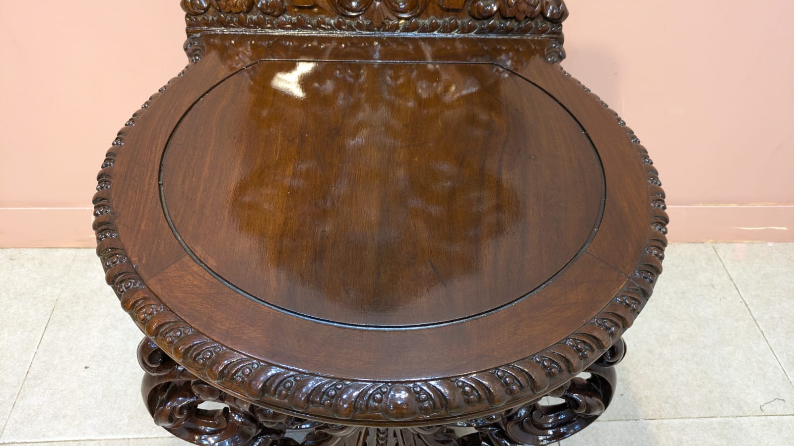 ITALIAN RENAISSANCE REVIVAL SGABELLO CHAIR