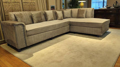 DivineCrafts Brand New 6 Seater L Shape Sofa Set