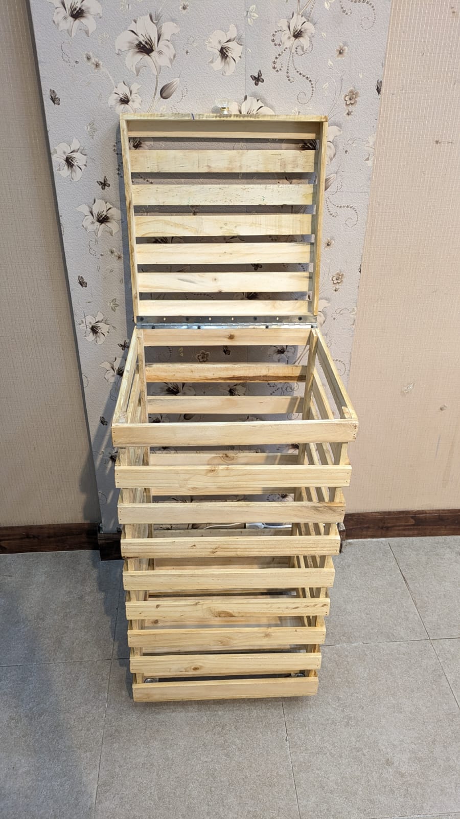 Brand New Pure Wooden Laundry Bin