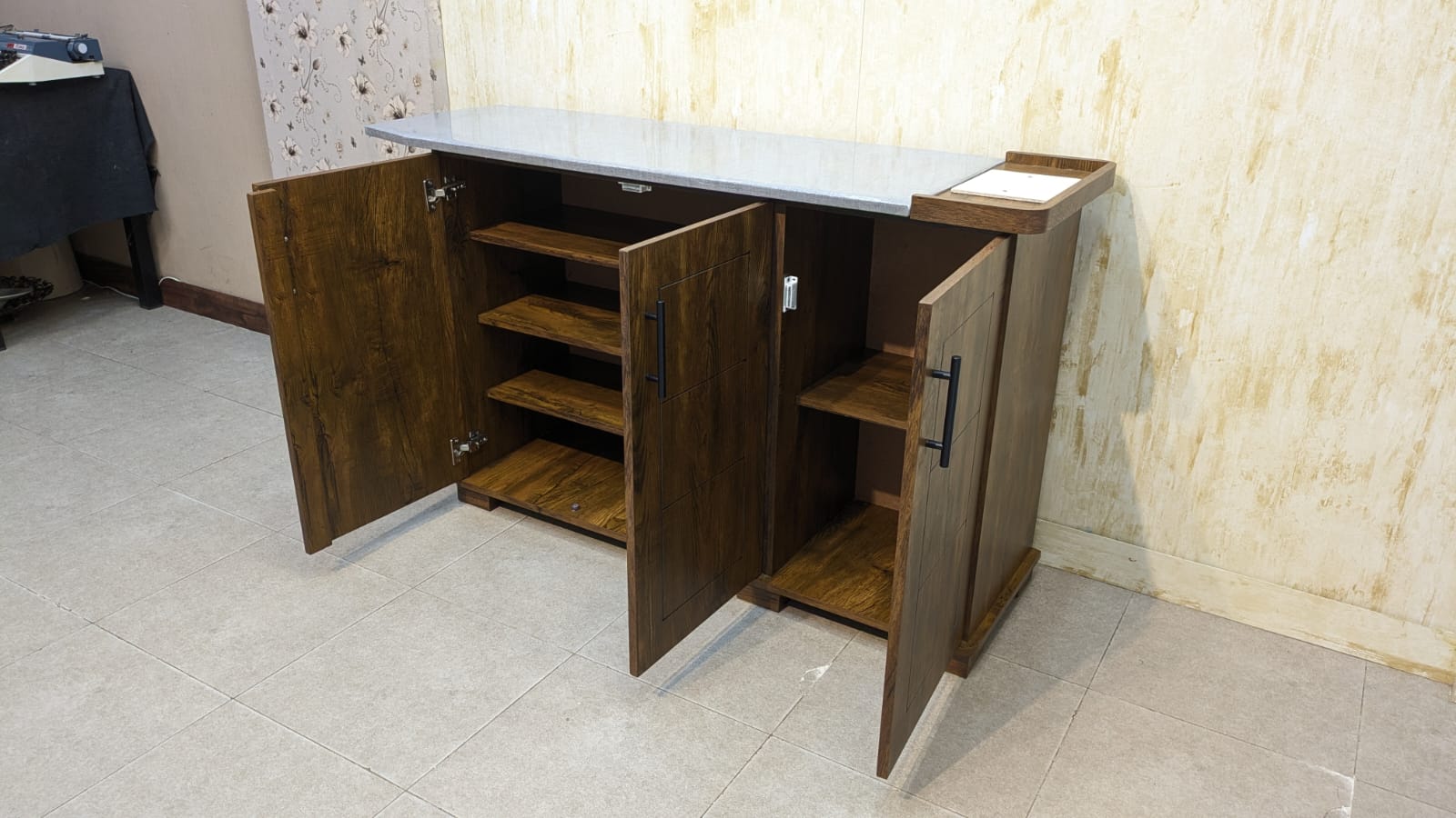 Brand New 3 Door Iron Table
