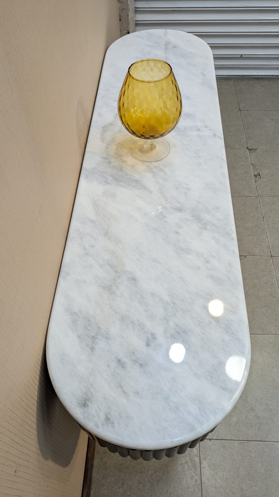 Celeste Home Fashion Astra Console with Marble Top