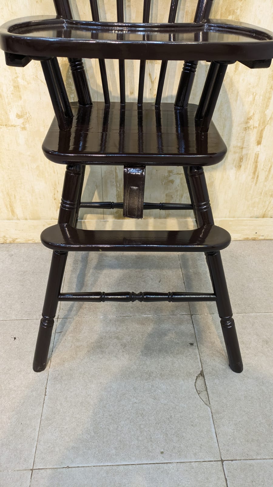 Imported Vintage Solid Sheesham Wood Baby High Chair
