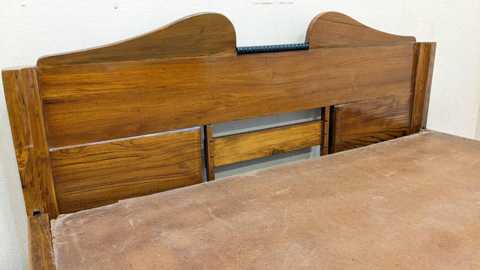 🔥Antique🔥 Solid Burma Teak Wood Twin Size Bed