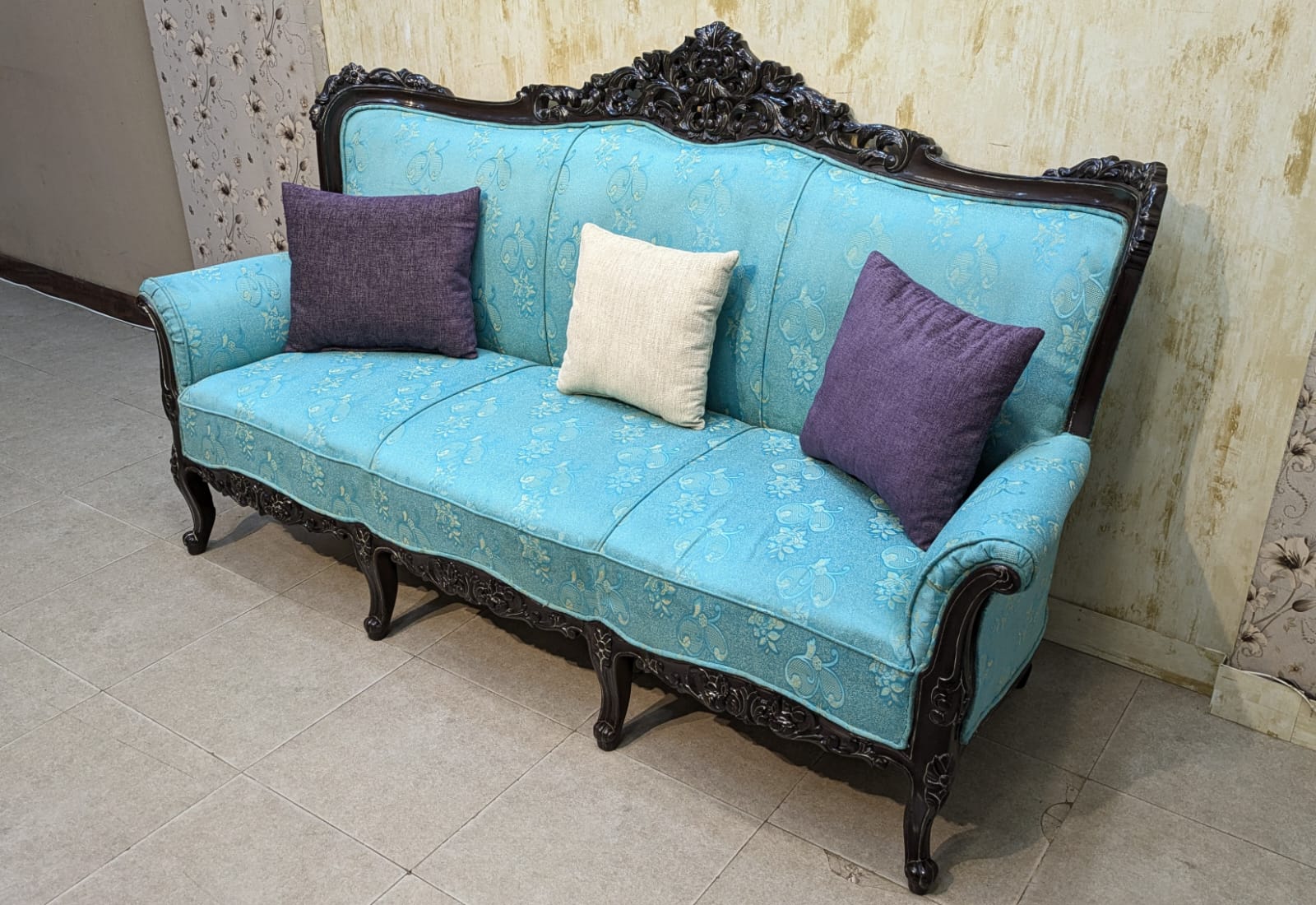 5 Seater Sofa Set Teak wood