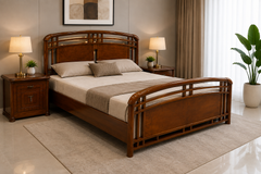 King Size Bed With 2 Side Tables
