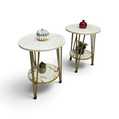 Brand New Pair Of Corner Tables