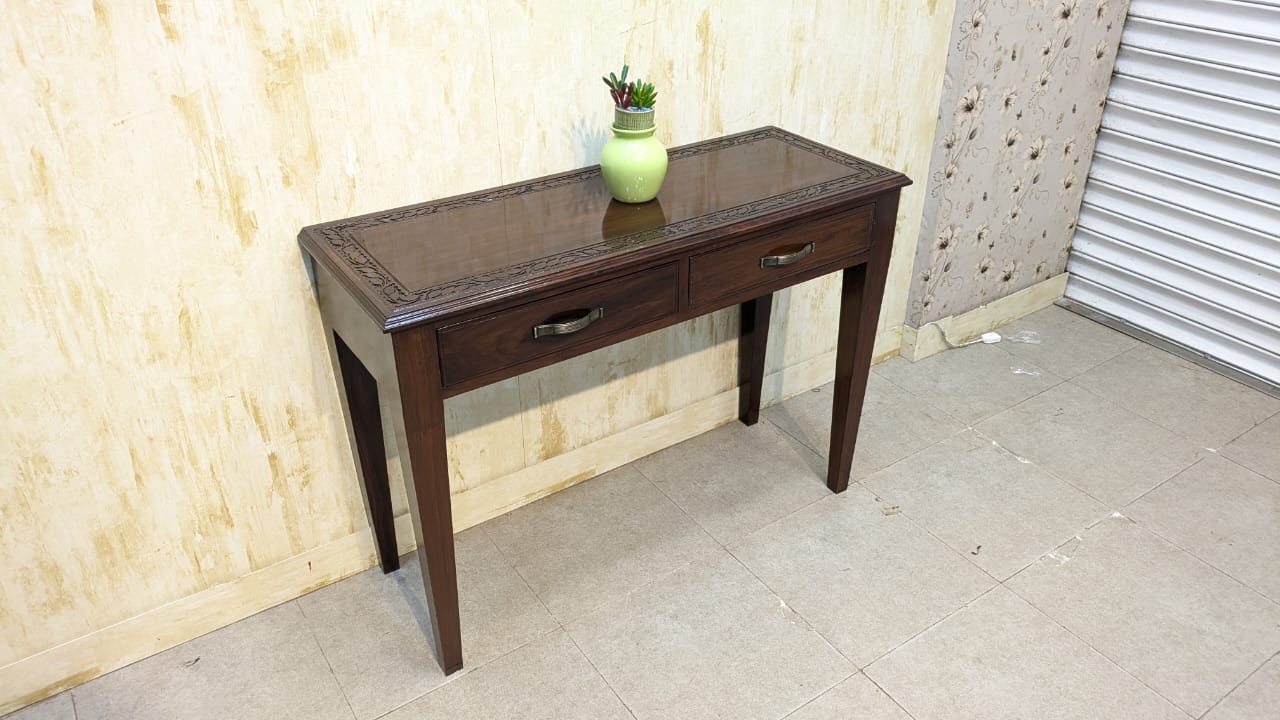 100% Solid Sheesham Wood Console Table