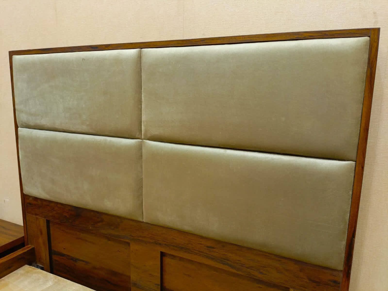 Panel Design Single Bed with 1 Side Table