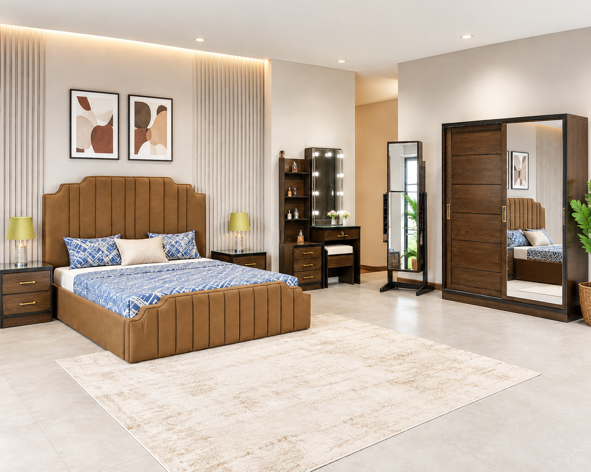 Modern Design King Size Bedroom Set
