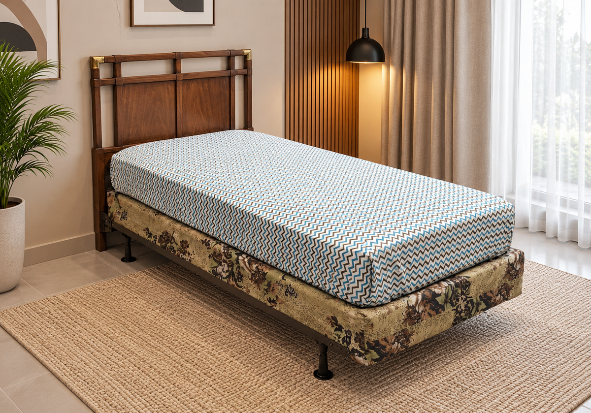 Imported Drexel Heritage Single Bed with Box & Spring Mattress