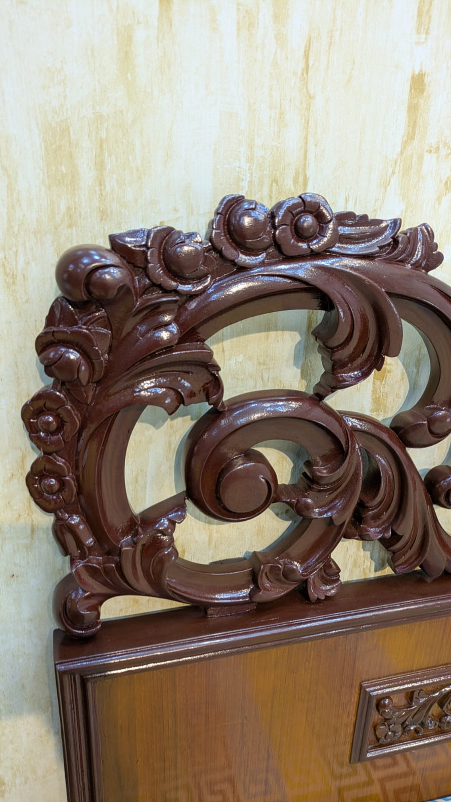 Teak Wood & Teak Ply King Size Bed Set