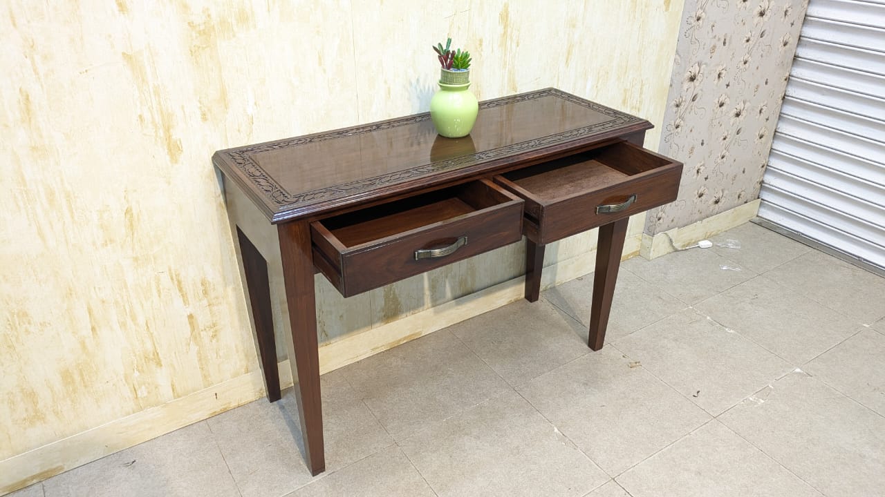 100% Solid Sheesham Wood Console Table