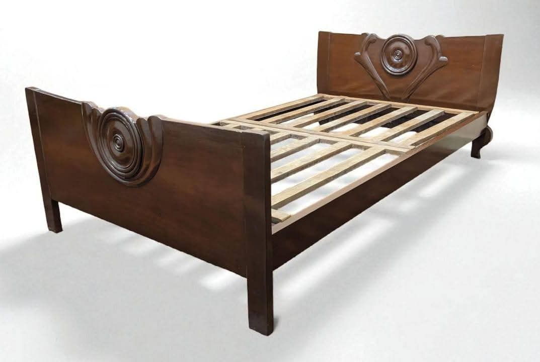Solid Sheesham Wood Single Bed