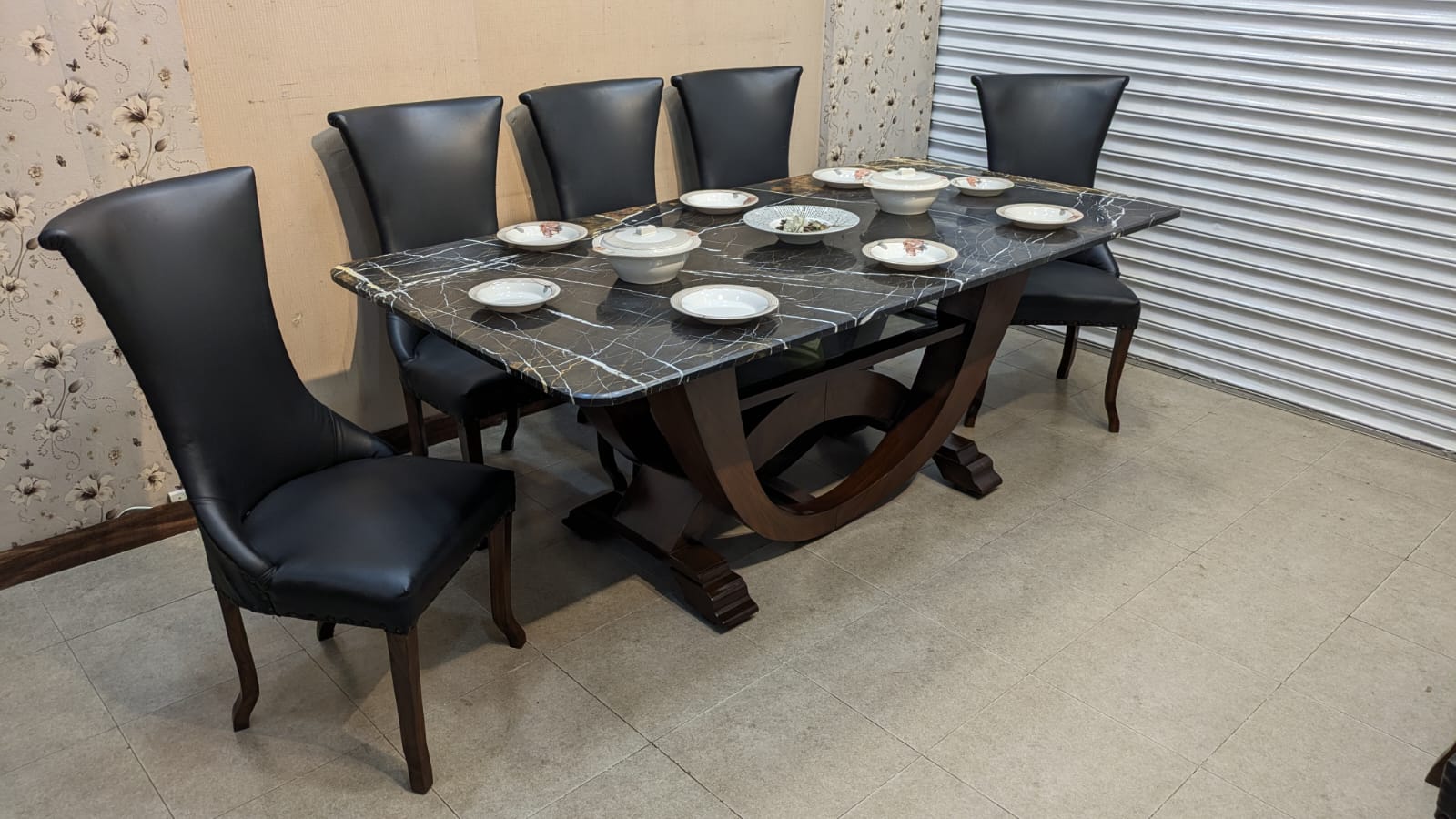 Marble Top 8 Seater Dining Table
