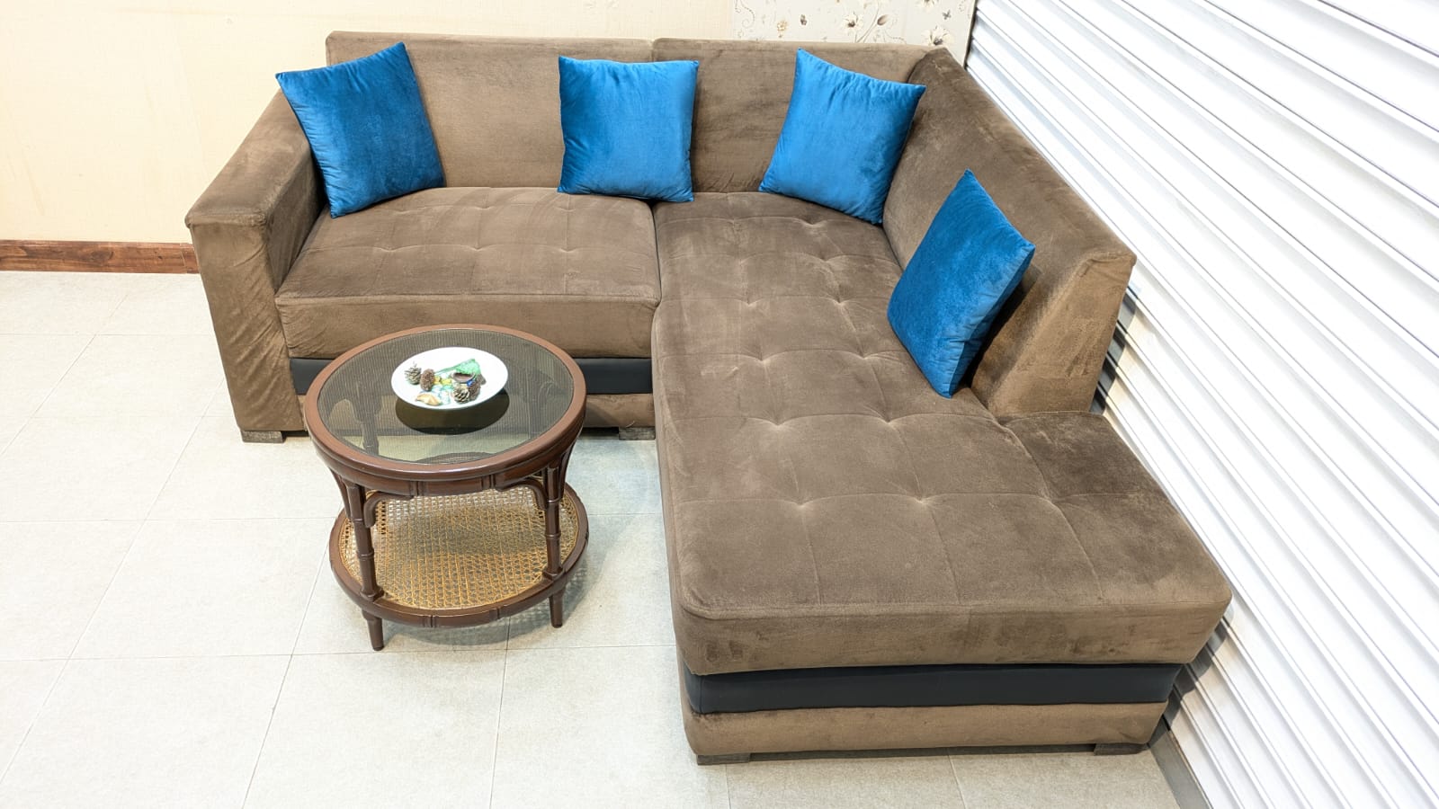 4.5 Seater L Shape Sofa Set