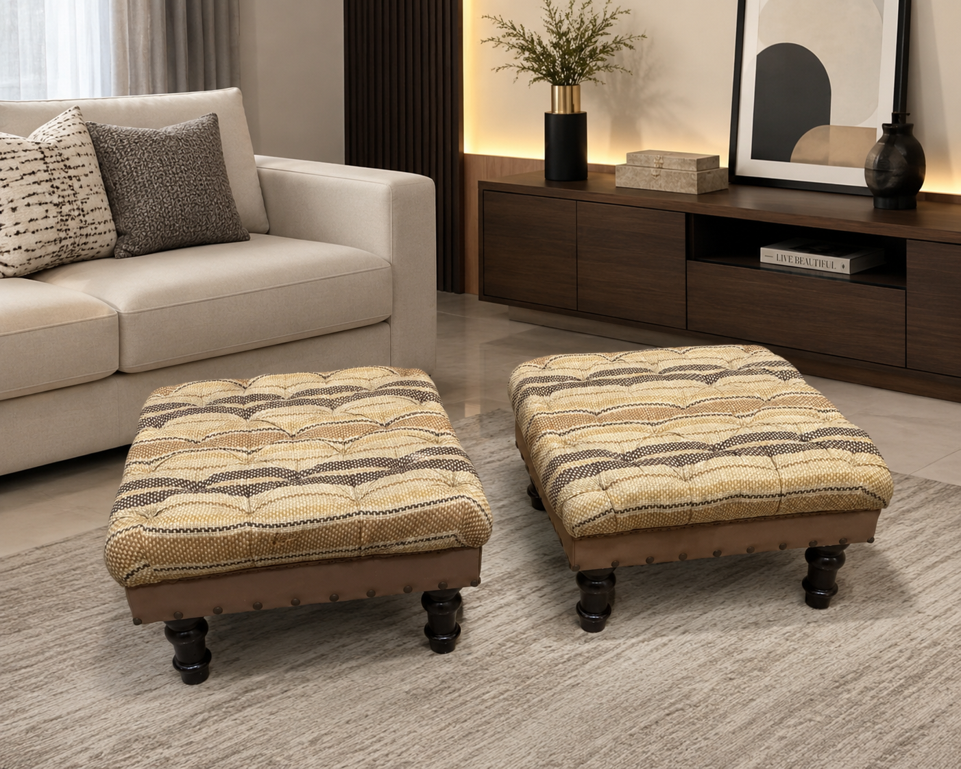 Pair Of Ottoman