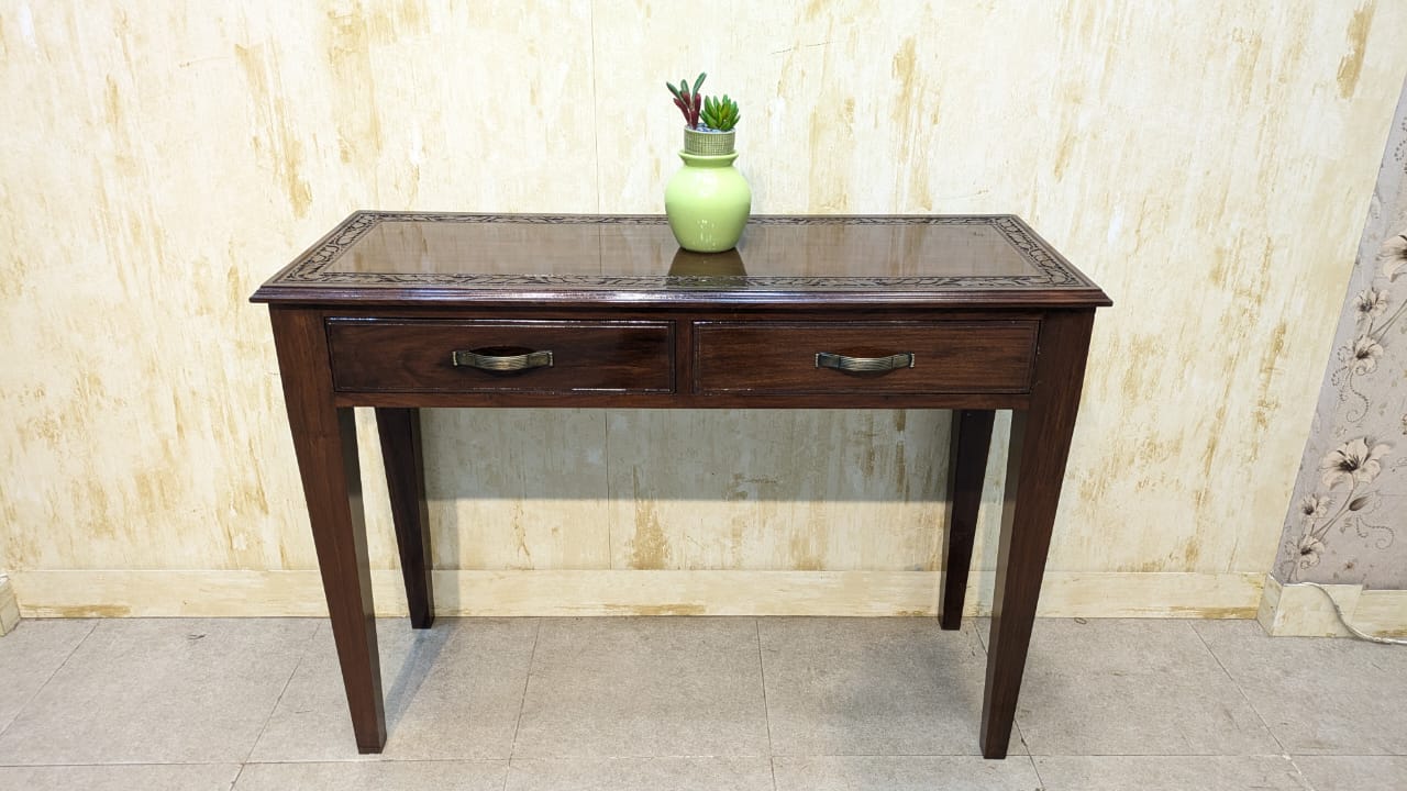 100% Solid Sheesham Wood Console Table