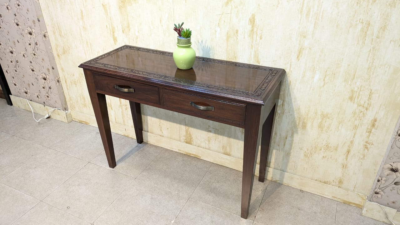 100% Solid Sheesham Wood Console Table