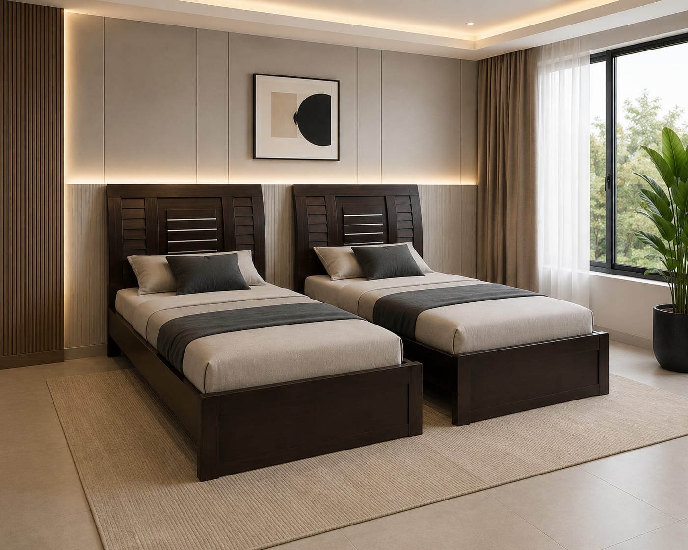 Pair of Single Beds