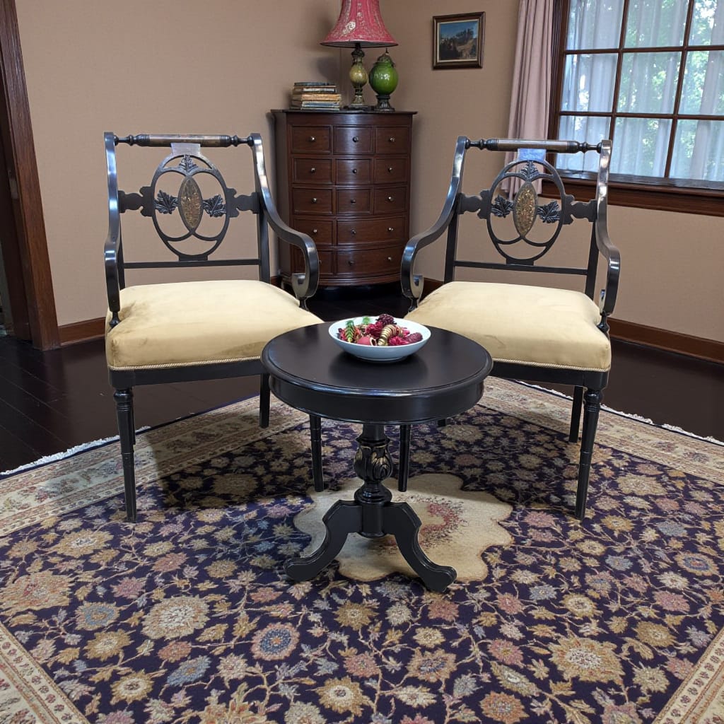 Kalamkar Furniture Solid Sheesham Wood Coffee Chairs Set