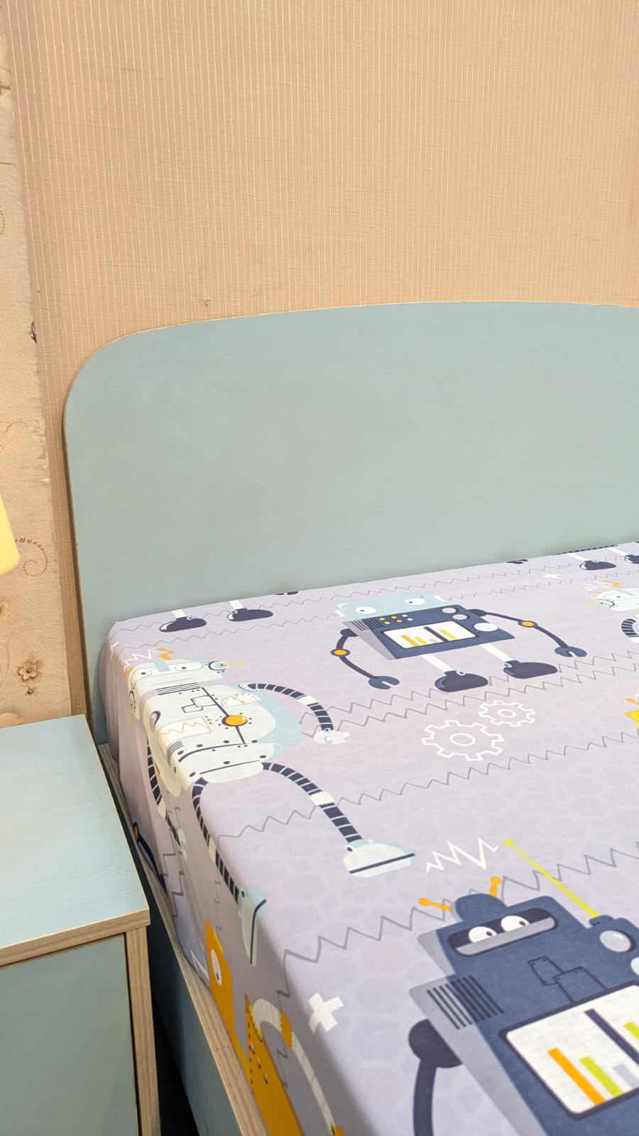 Habitt Pair of Single Beds with Side Tables and Mattress