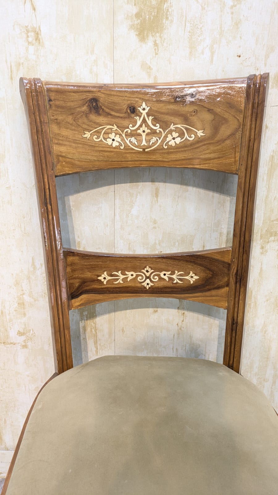 Solid Sheesham Wood 6 Seater Dining Table